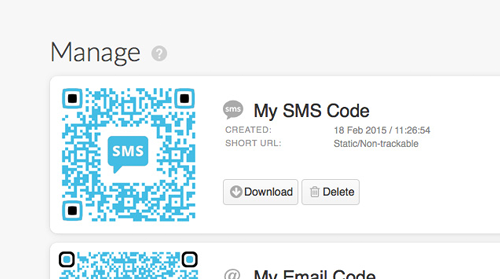 Códigos de SMS: reciba mensajes SMS utilizando códigos