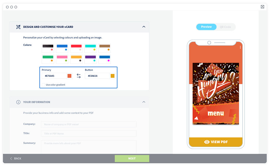 Elige entre más de 6 millones de combinaciones de colores usando el código de color hexadecimal