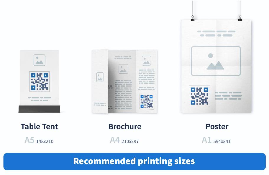 Formatos de impresión estándares para los materiales de marketing comunes