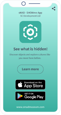 Página del código QR promocionando una aplicación de realidad aumentada