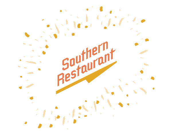 Logotipo del Southern Restaurant, un restaurante ficticio creado por QR Code Generator