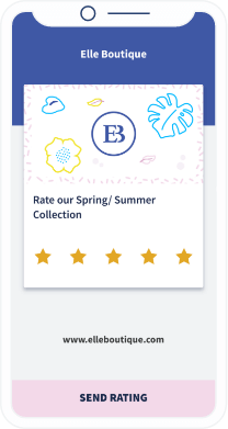 Página de destino del código QR que muestra una galería de imágenes de la última colección de moda de una tienda.