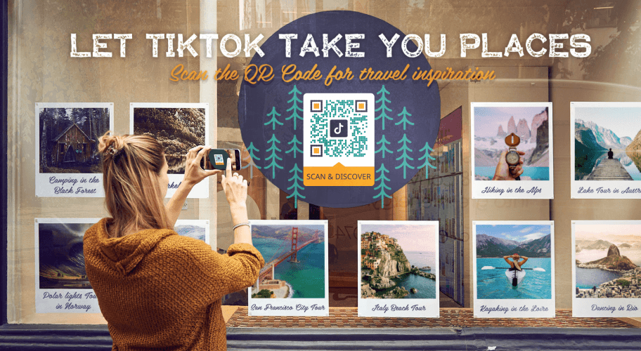 Código QR TikTok para el turismo