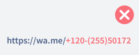No añadas ceros ni caracteres especiales al número de teléfono.