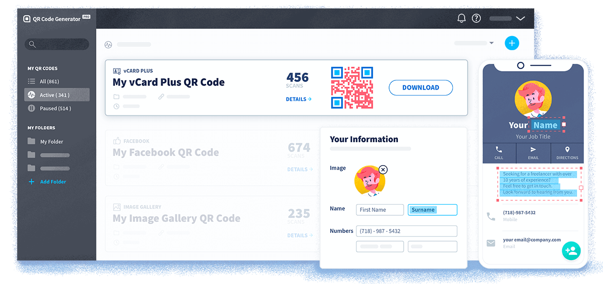 El QR Code Generator PRO es una plataforma de marketing a través de códigos QR